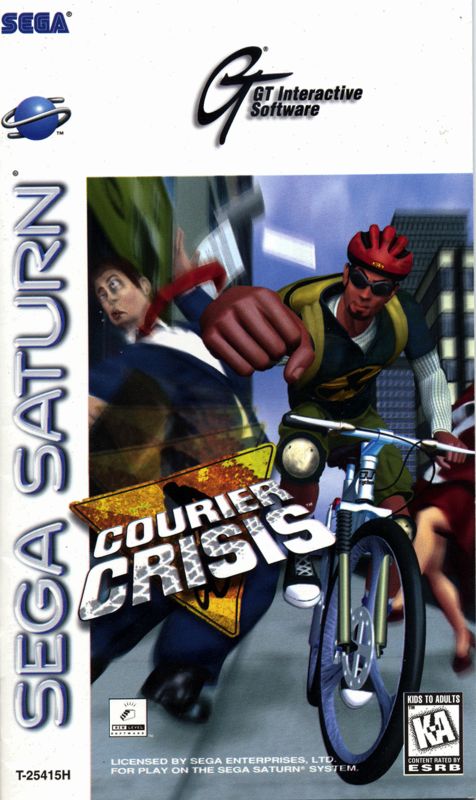 Courier Crisis box art for Sega Saturn